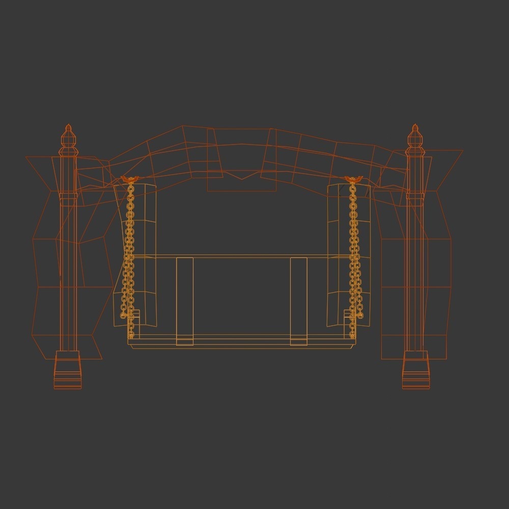 【3D小道具】メルヘンブランコ(ローポリ)