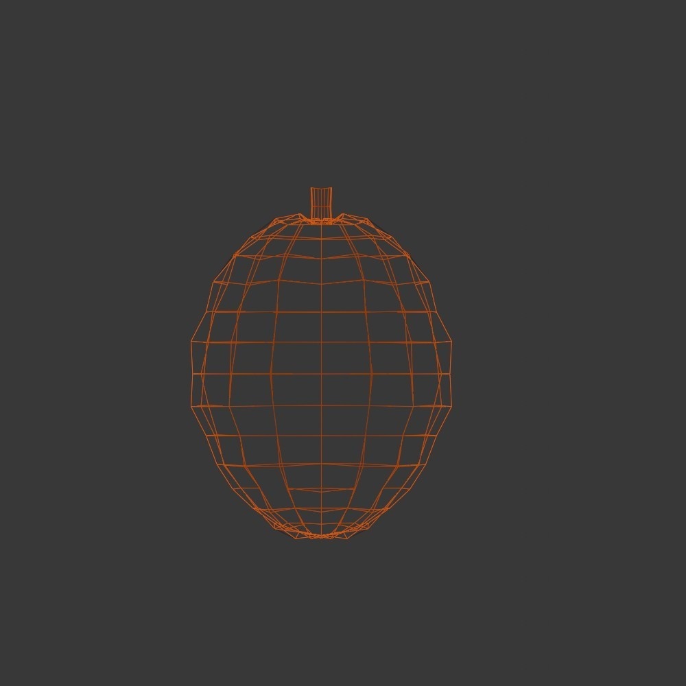 【3D小道具】ドリアン(ローポリ)