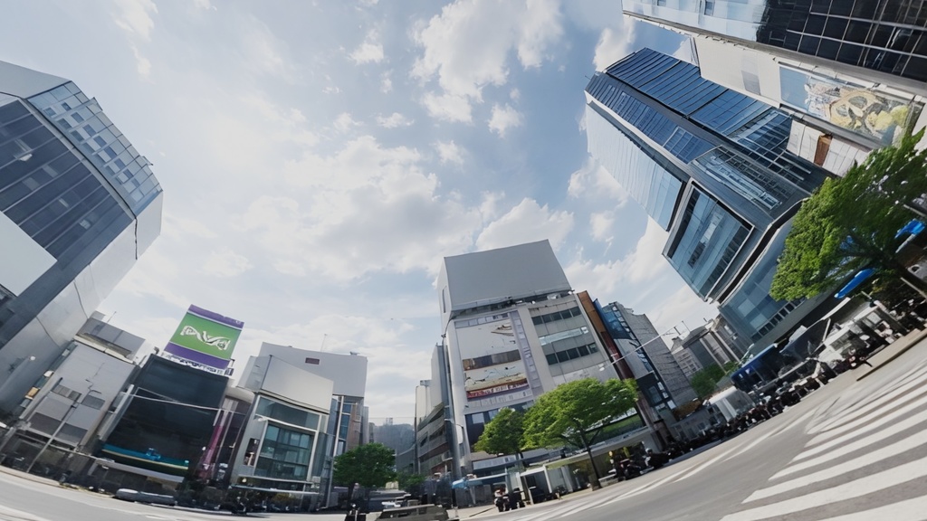 【ワールド・環境】都会の交差点 SKYBOXテクスチャ