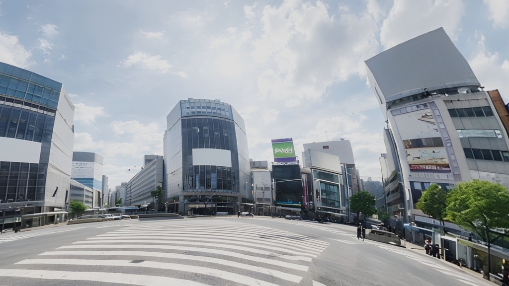 【ワールド・環境】都会の交差点　SKYBOXテクスチャ