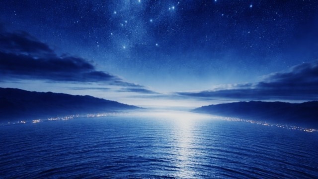 【ワールド・環境】蒼月のさざなみ SKYBOXマテリアル