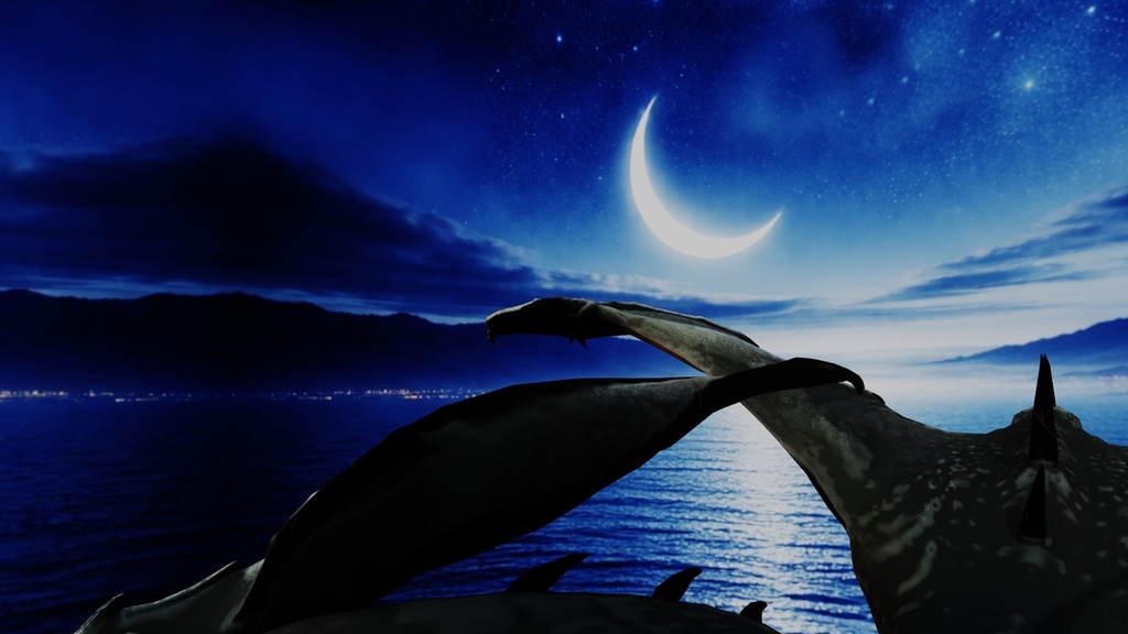 【3D小道具・エフェクト】ドラゴンの頭の上ビュー(ローポリ)