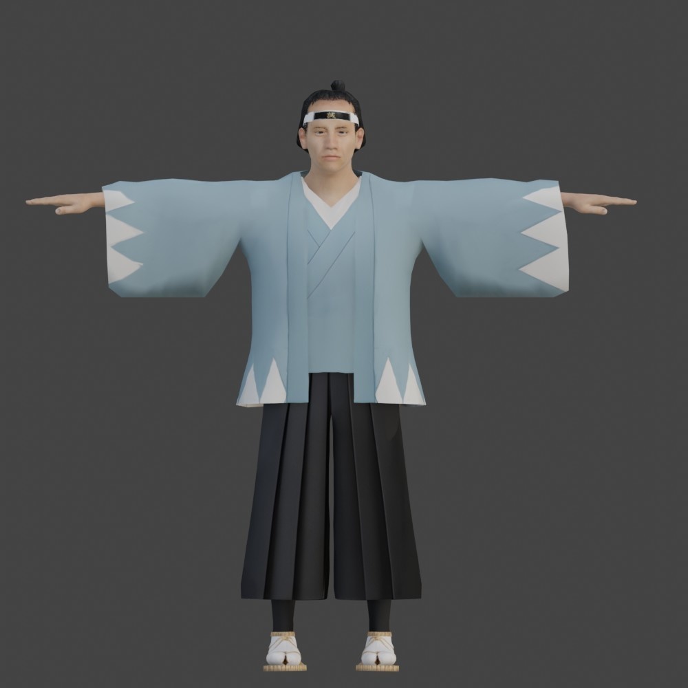 【3Dキャラクター】土方歳三 (京都巡察)