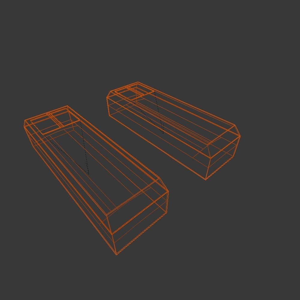 【3D小道具】棺桶(かんおけ)セット(ローポリ)