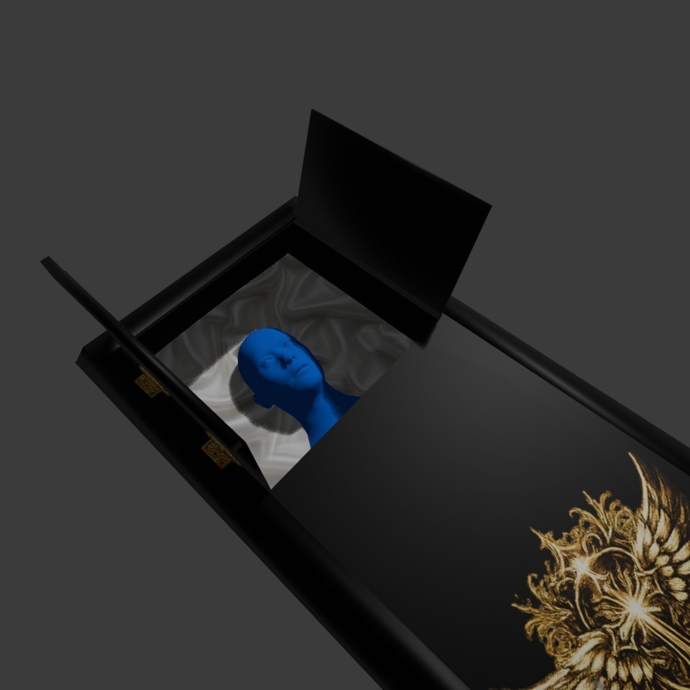 【3D小道具】棺桶(かんおけ)セット(ローポリ)