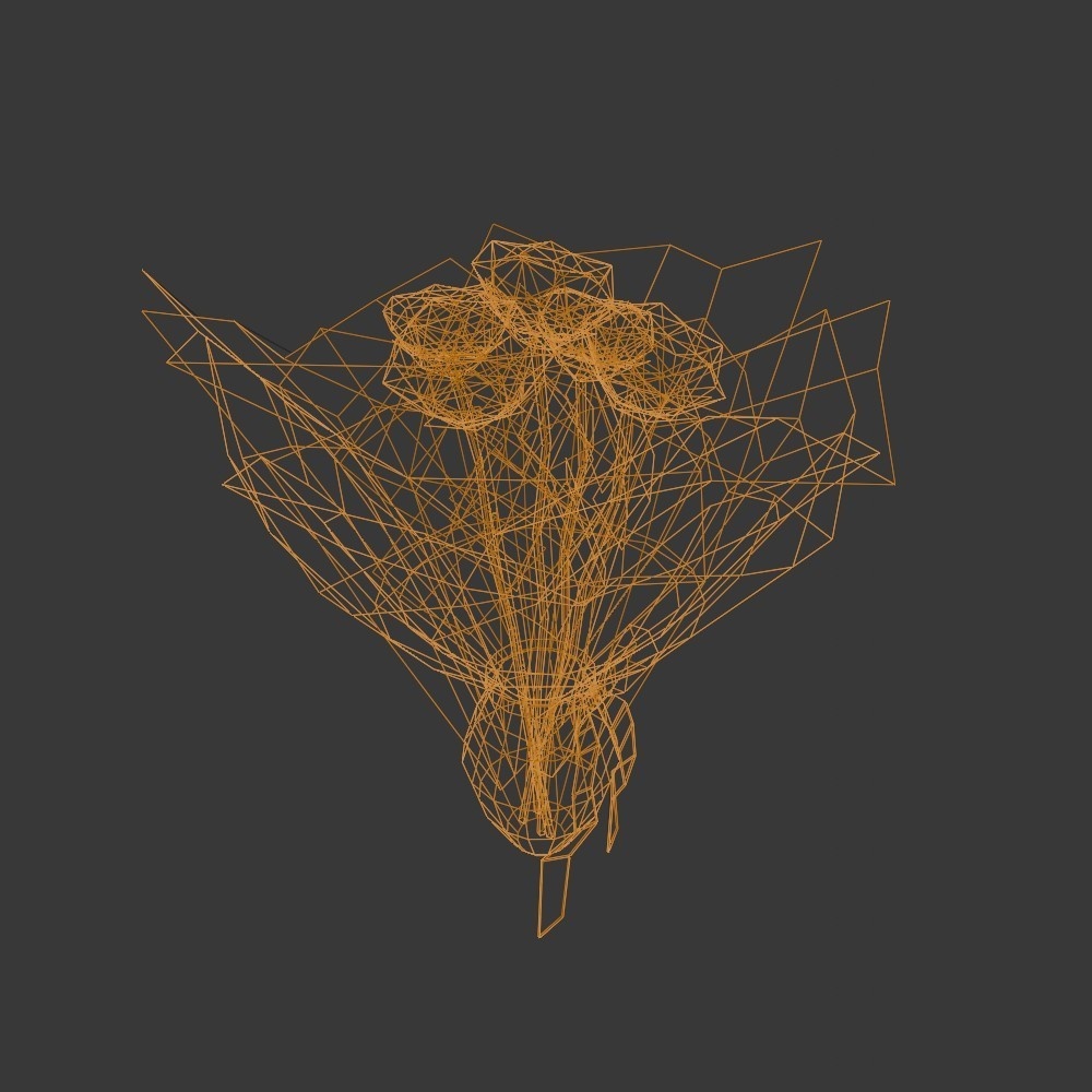 【3D小道具】花束(ローポリ)