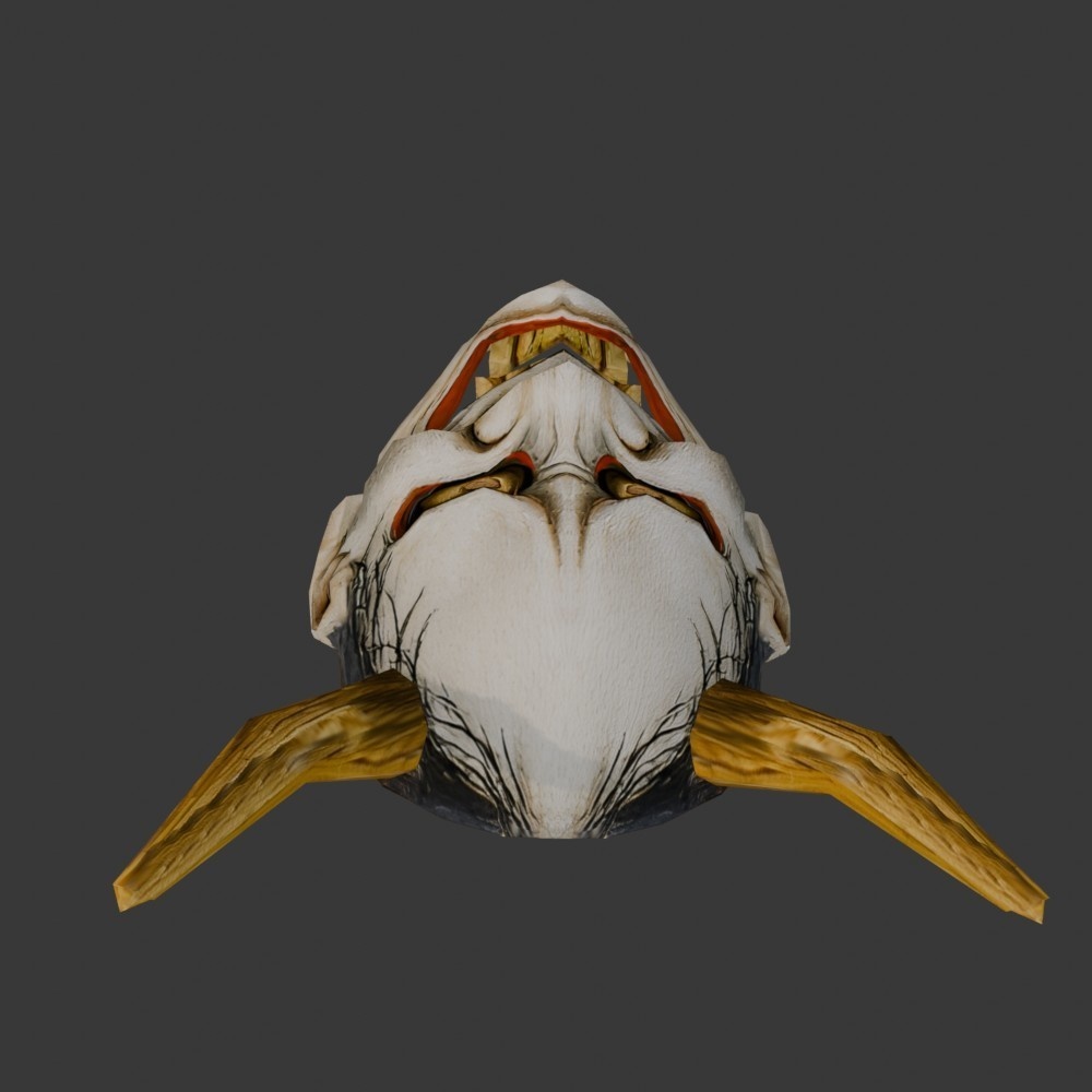 【3D小道具】般若(ローポリ)