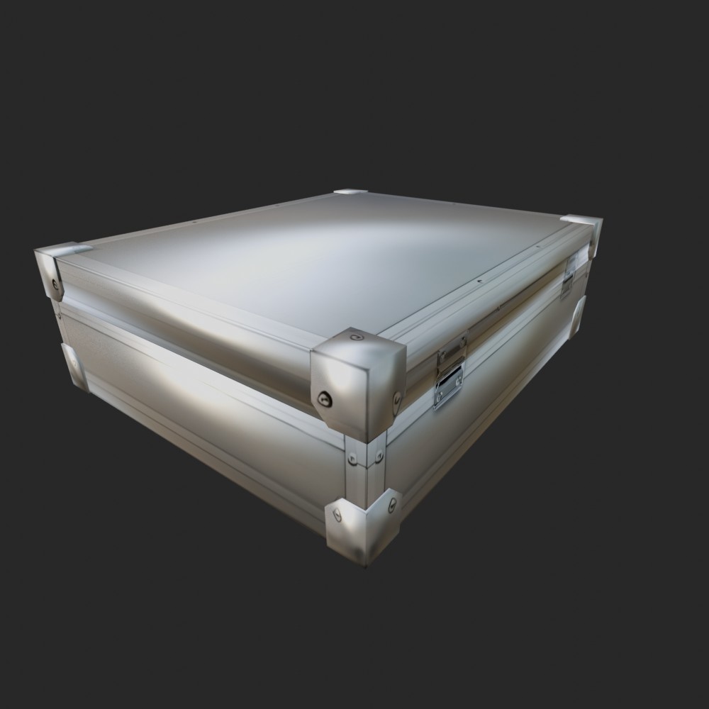 【3D小道具】アタッシュケース(ローポリ)