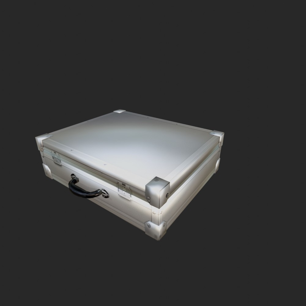 【3D小道具】アタッシュケース(ローポリ)