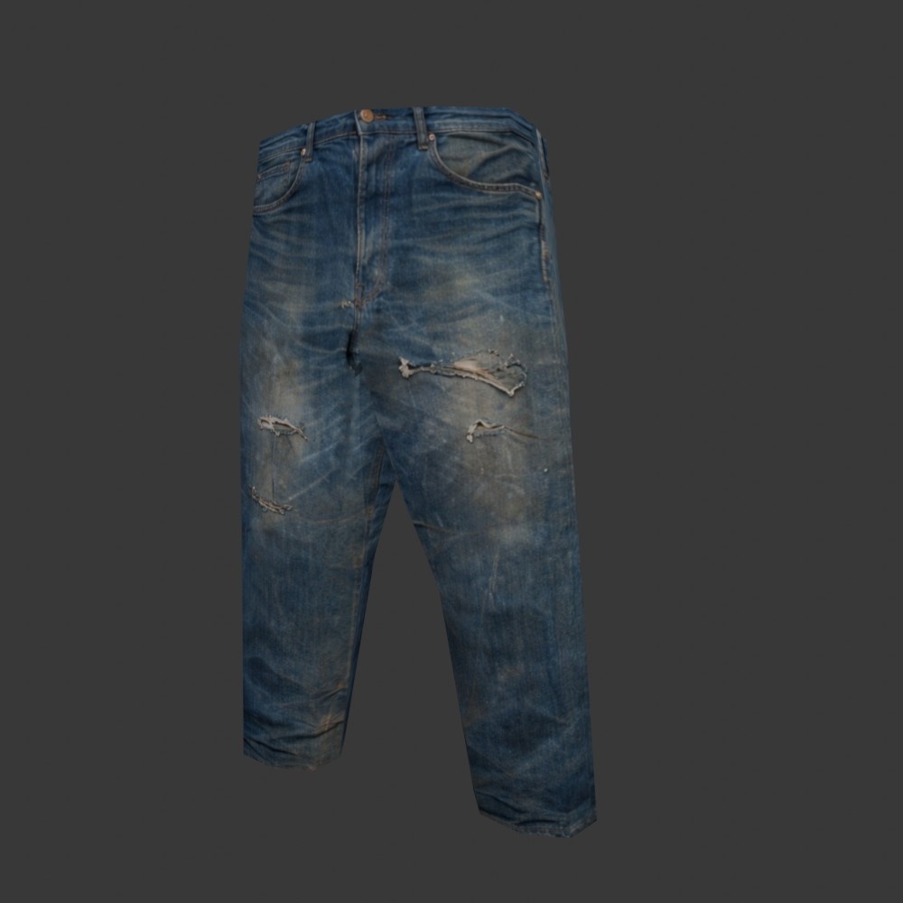 【3D小道具】86万円のビンテージジーンズ(ローポリ)