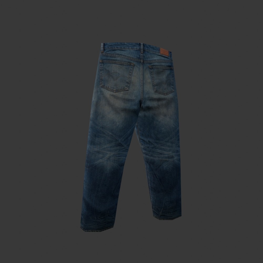 【3D小道具】86万円のビンテージジーンズ(ローポリ)