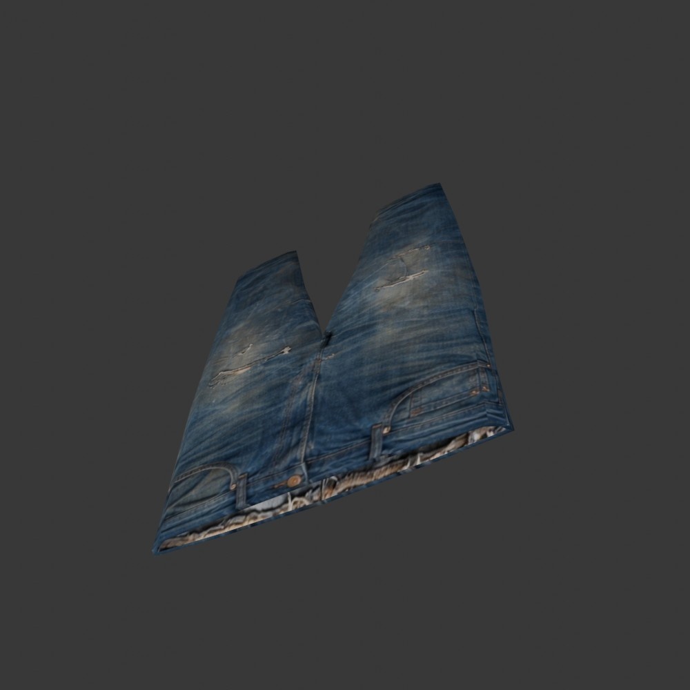 【3D小道具】86万円のビンテージジーンズ(ローポリ)