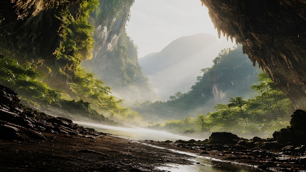 【ワールド・環境】光孕む洞 SKYBOXテクスチャ