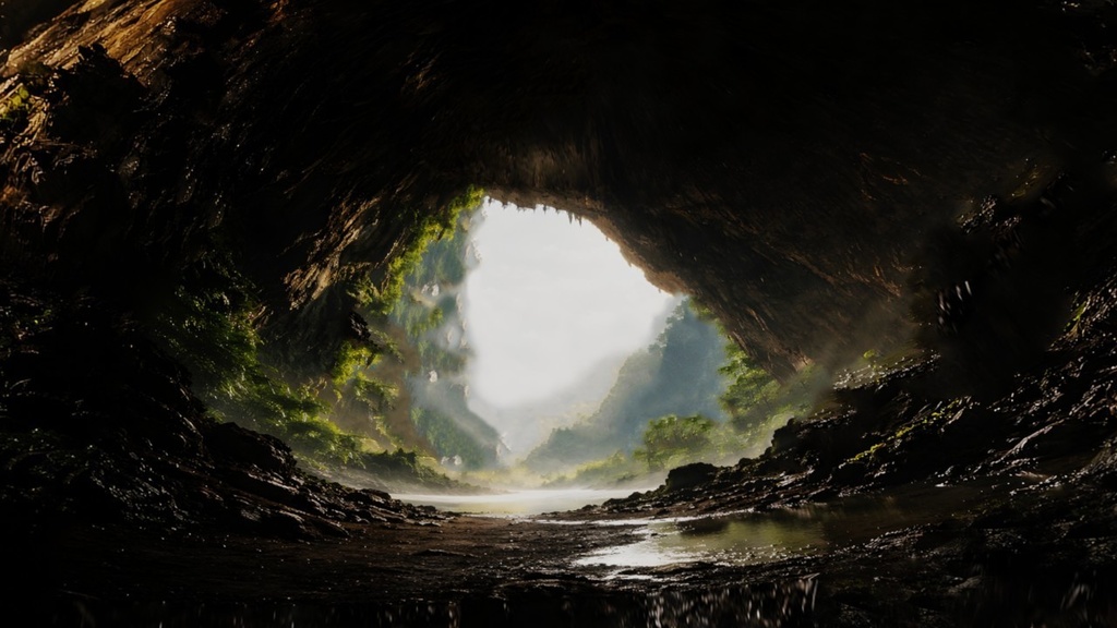 【ワールド・環境】光孕む洞 SKYBOXテクスチャ