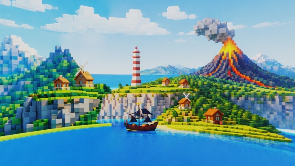 【ワールド・環境】ローポリワールド SKYBOXテクスチャ