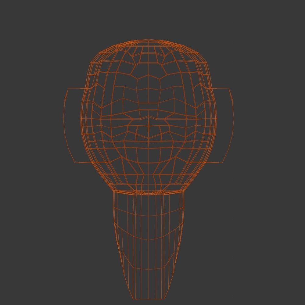 【3D小道具】能面 翁(ローポリ)