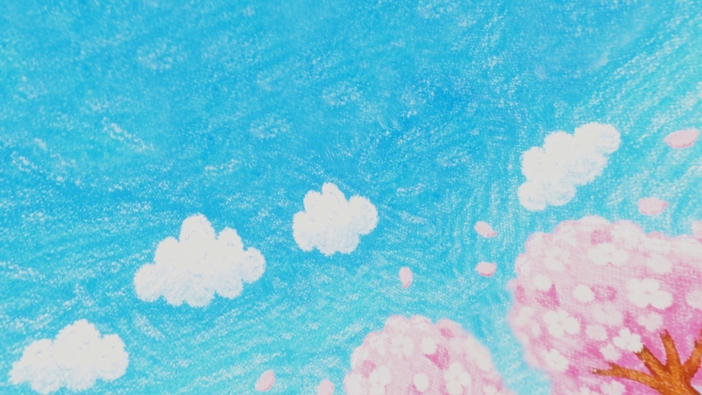 【ワールド・環境】クレヨンの春 SKYBOXテクスチャ