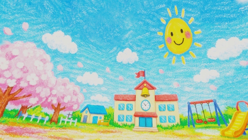 【ワールド・環境】クレヨンの春 SKYBOXテクスチャ