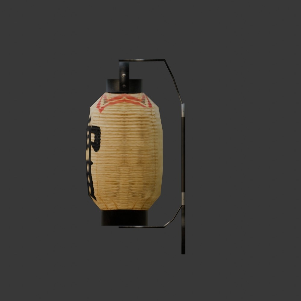 【3D小道具】御用提灯(ローポリ)