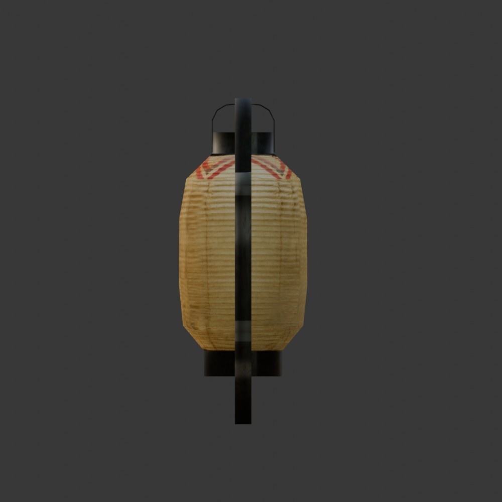 【3D小道具】御用提灯(ローポリ)