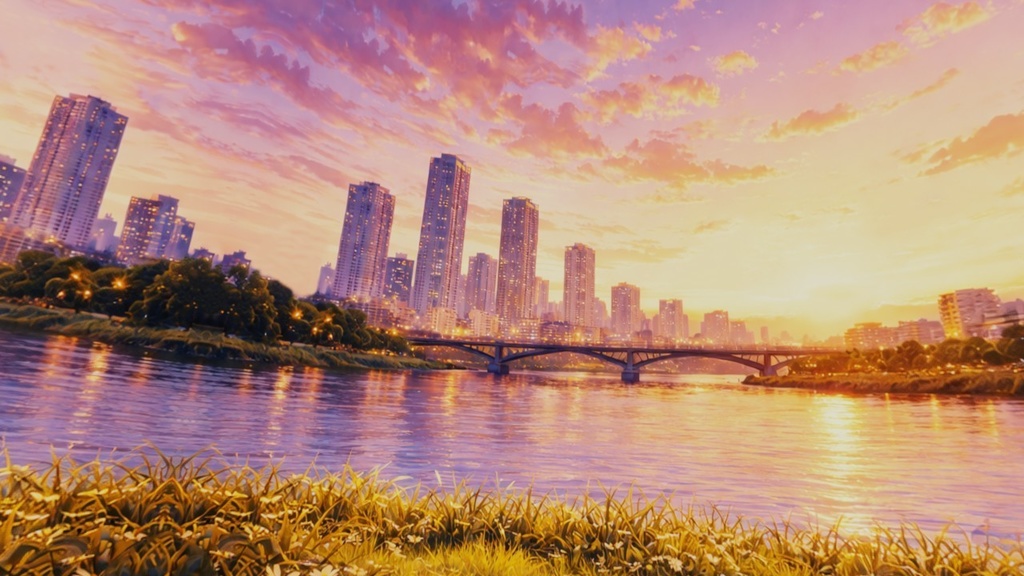 【ワールド・環境】部活帰りの夕暮れ SKYBOXテクスチャ