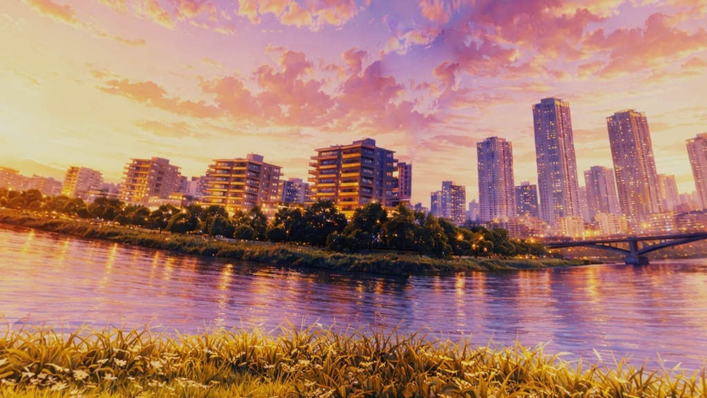 【ワールド・環境】部活帰りの夕暮れ SKYBOXテクスチャ