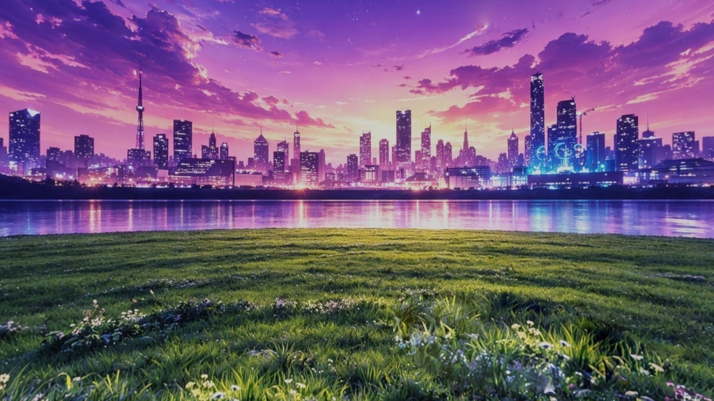 【ワールド・環境】ネオンの夢の地平線 SKYBOXテクスチャ