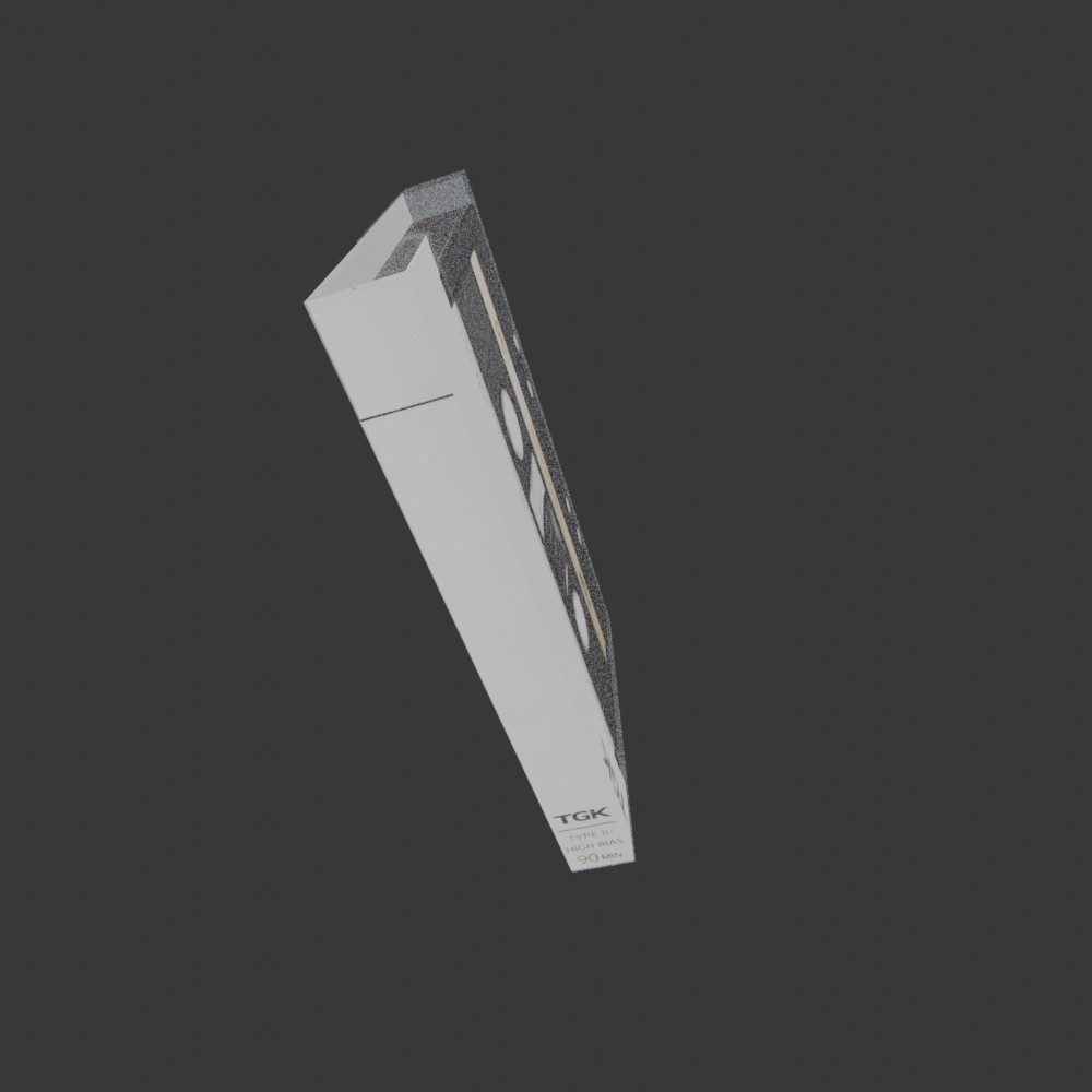 【3D小道具】実家のエモいカセットテープ(ローポリ)