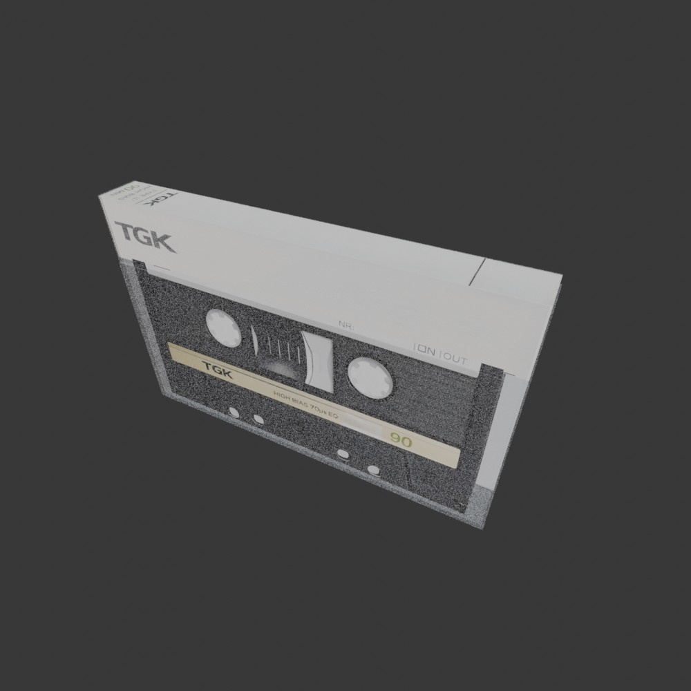 【3D小道具】実家のエモいカセットテープ(ローポリ)