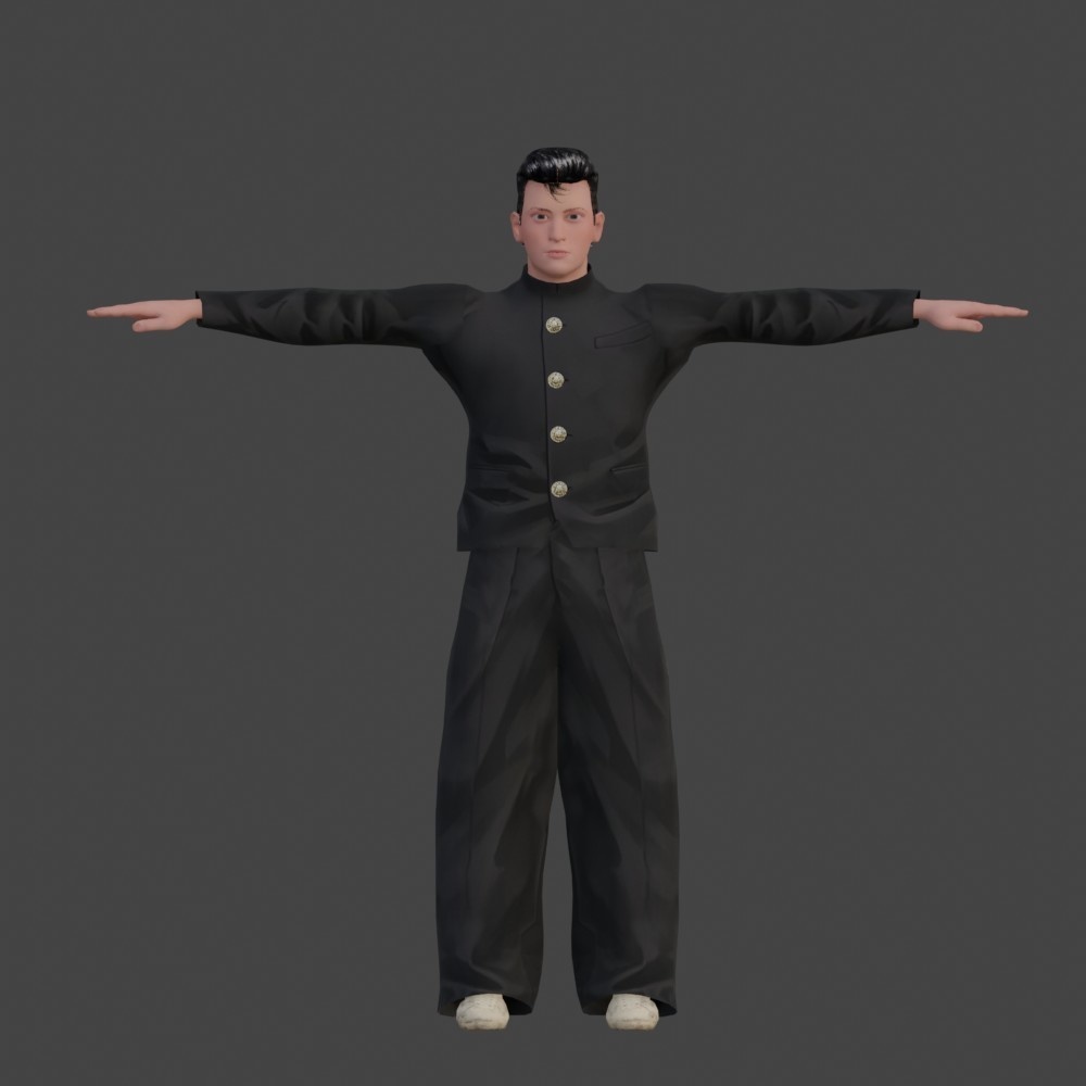 【3Dキャラクター】昭和熱血硬派ヤンキー ララバイ君