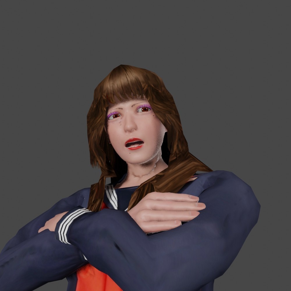 【3Dキャラクター】昭和のスケバン やす子