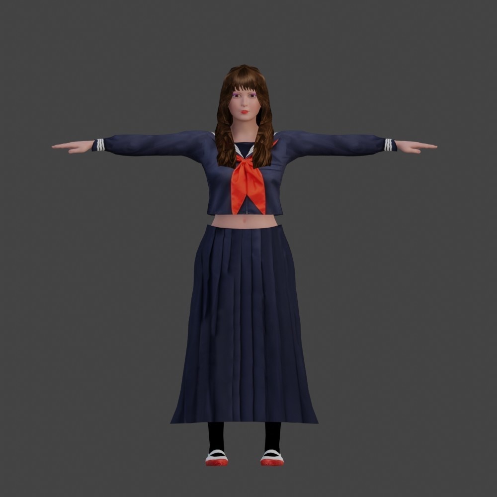 【3Dキャラクター】昭和のスケバン やす子