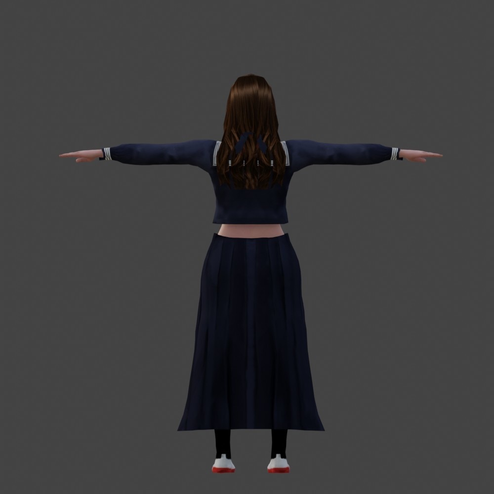 【3Dキャラクター】昭和のスケバン やす子