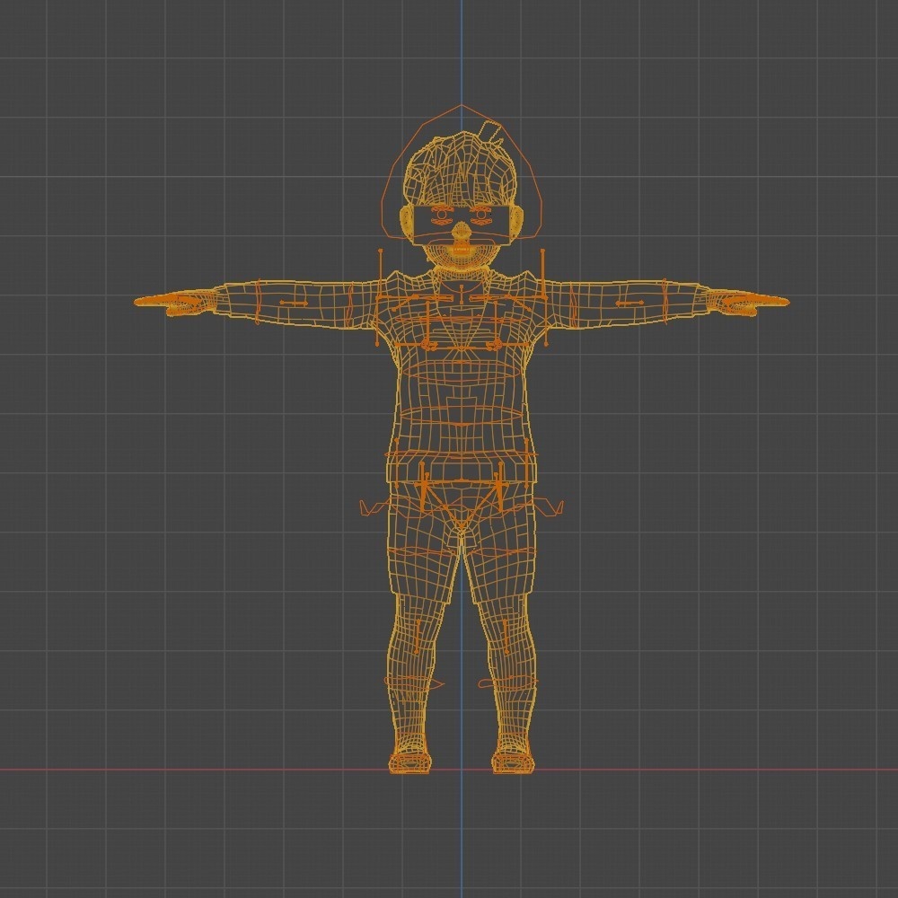 【3Dキャラクター】アメリカのパーティー少年