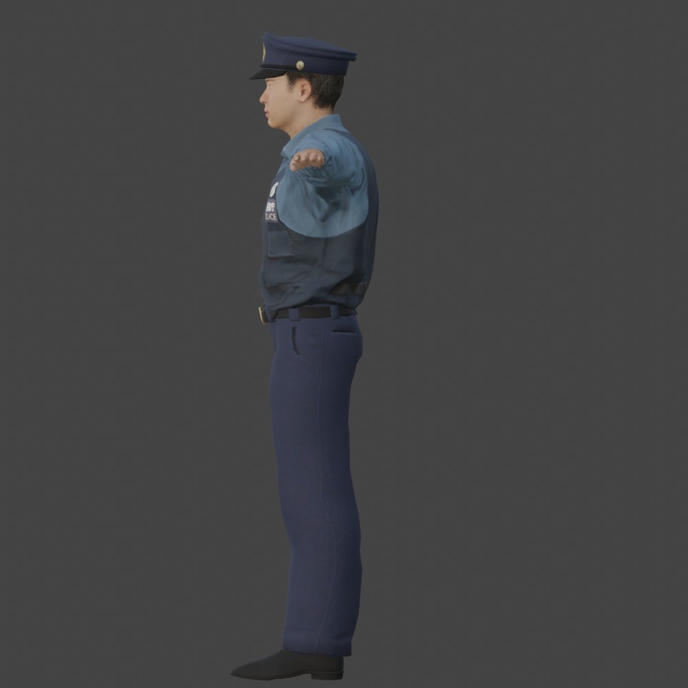 【3Dキャラクター】正義のイケメン警察官 登里シマル君