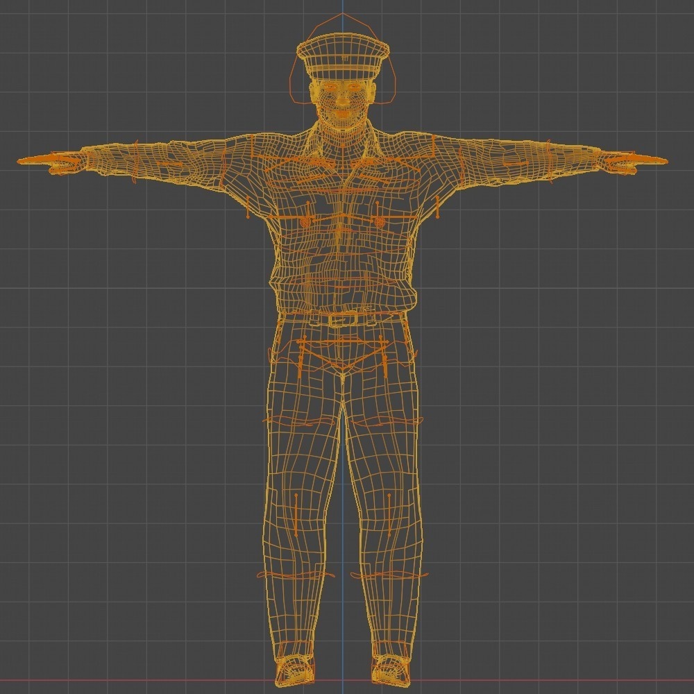 【3Dキャラクター】正義のイケメン警察官 登里シマル君