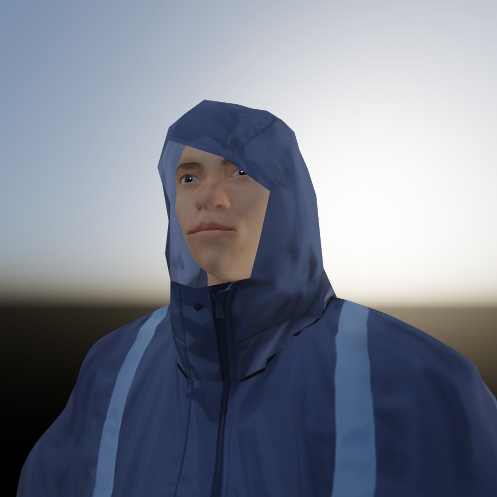 【3Dキャラクター】護送される容疑者