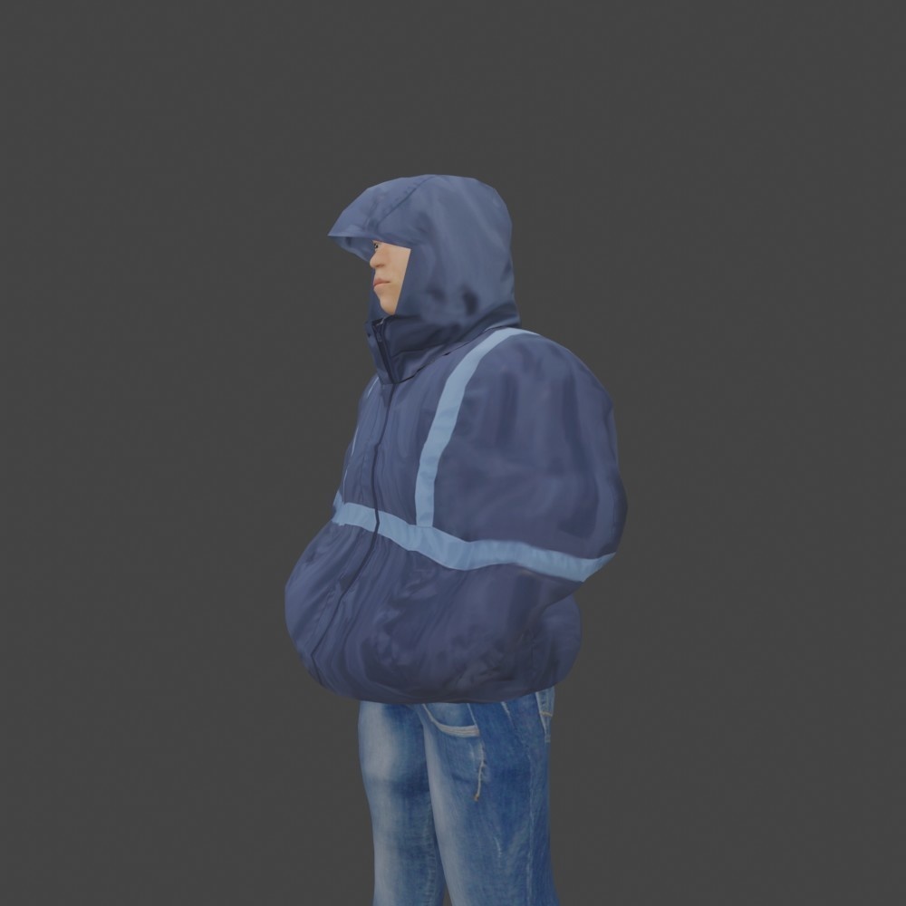 【3Dキャラクター】護送される容疑者