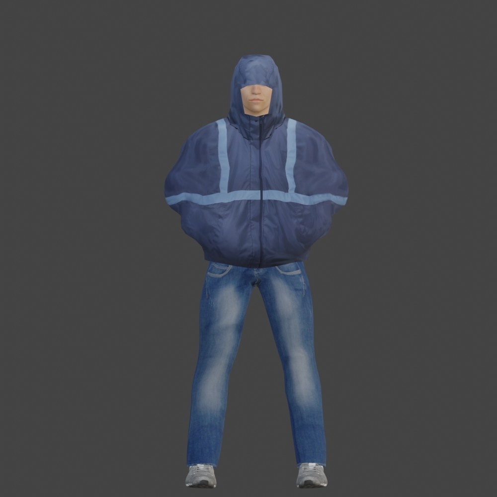 【3Dキャラクター】護送される容疑者