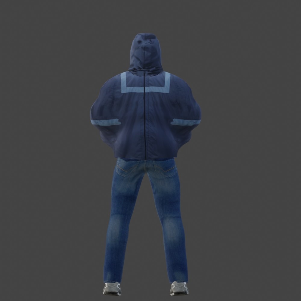 【3Dキャラクター】護送される容疑者