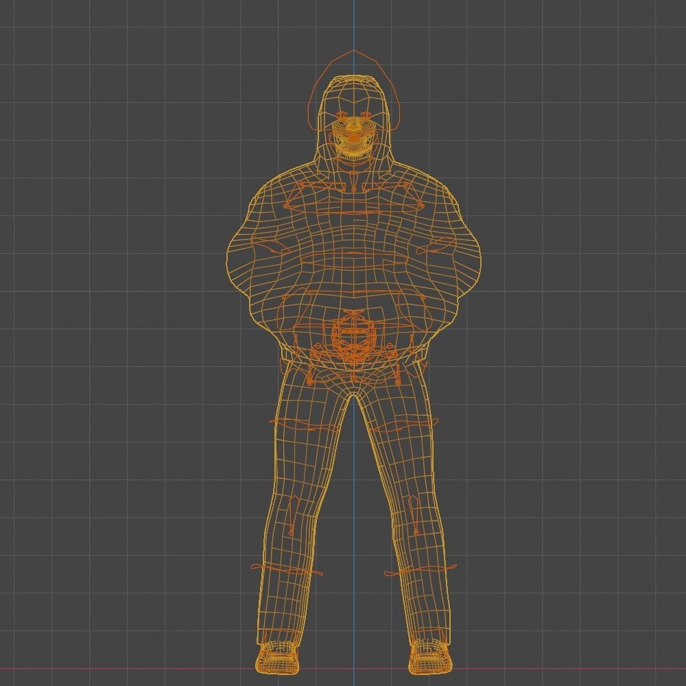 【3Dキャラクター】護送される容疑者
