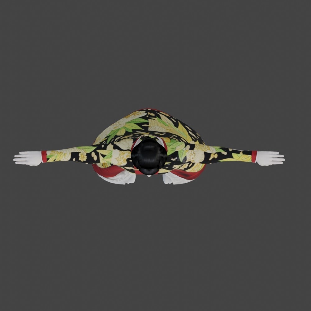 【3Dキャラクター】歌舞伎の女形