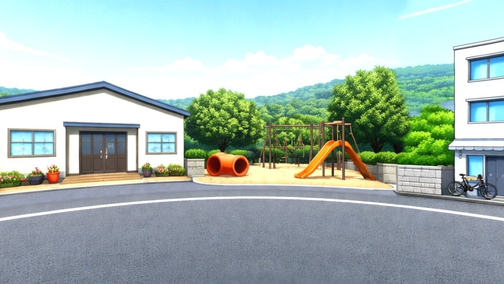 【ワールド・環境】昭和ほのぼのアニメの街 SKYBOXテクスチャ