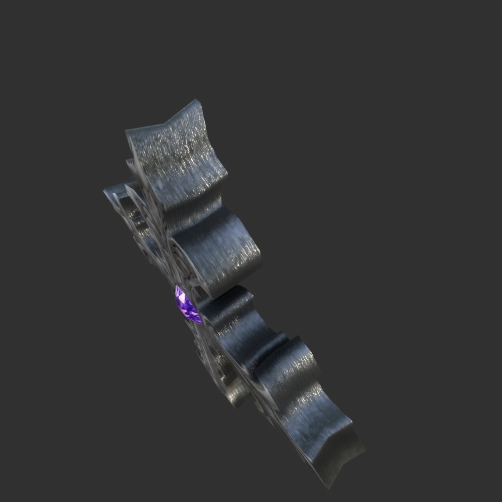 【3D小道具】ゴシック調の十字架(ローポリ)