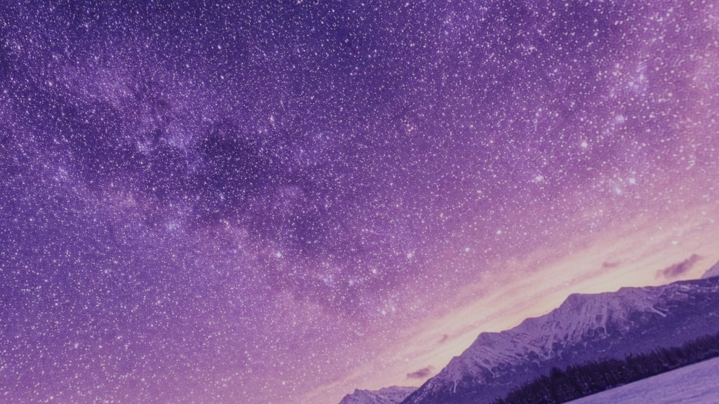 【ワールド・環境】雪原と満天の星空 SKYBOXテクスチャ