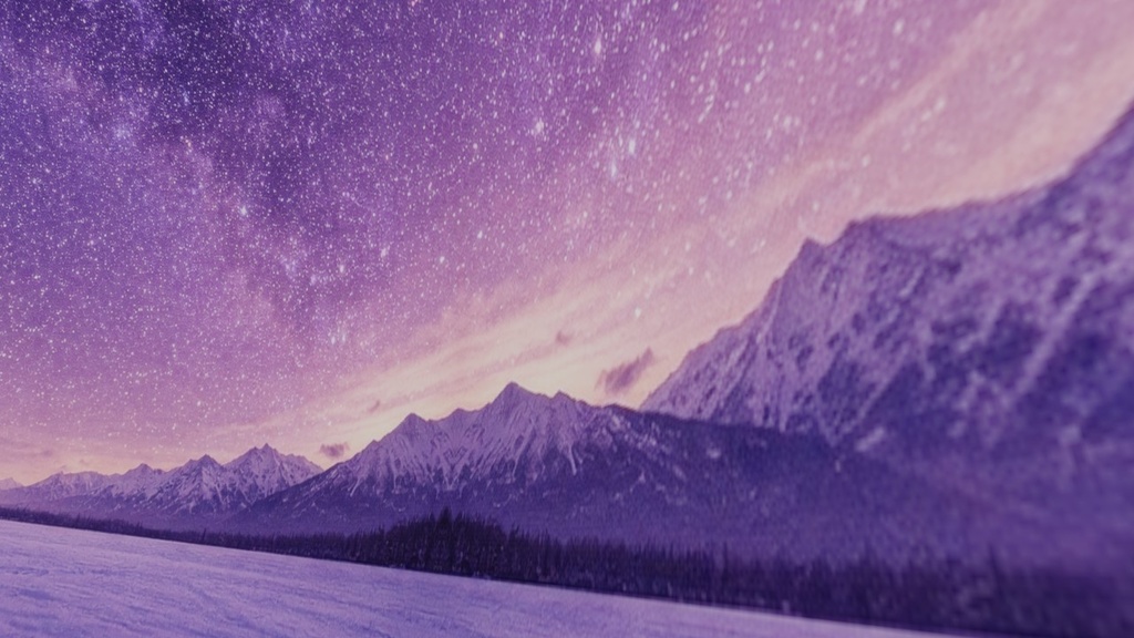 【ワールド・環境】雪原と満天の星空 SKYBOXテクスチャ