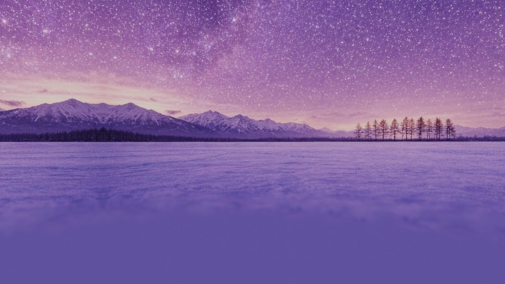 【ワールド・環境】雪原と満天の星空 SKYBOXテクスチャ