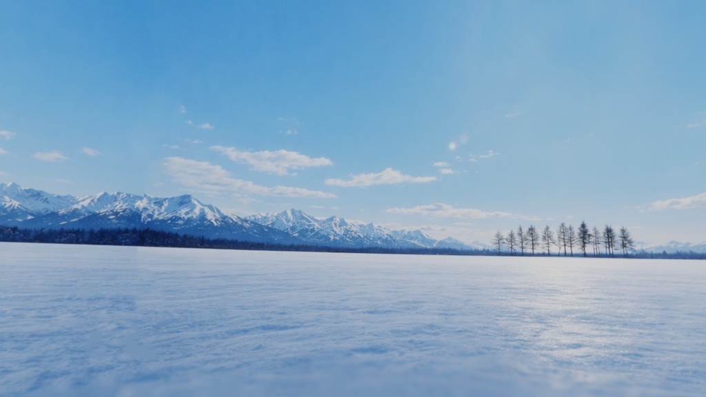 【ワールド・環境】お昼の雪原