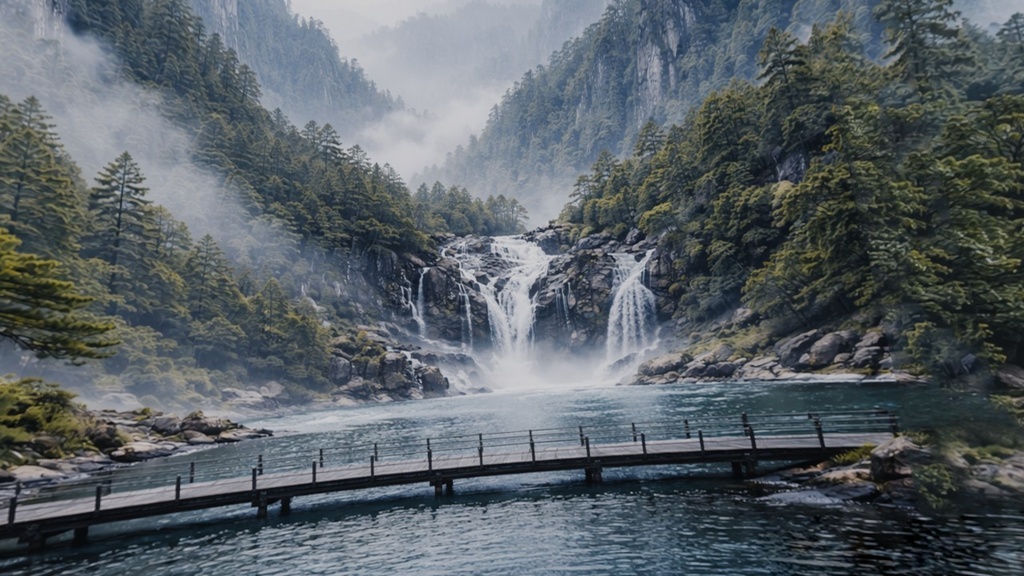 【ワールド・環境】山寺の見える霧の秘境 SKYBOXテクスチャ