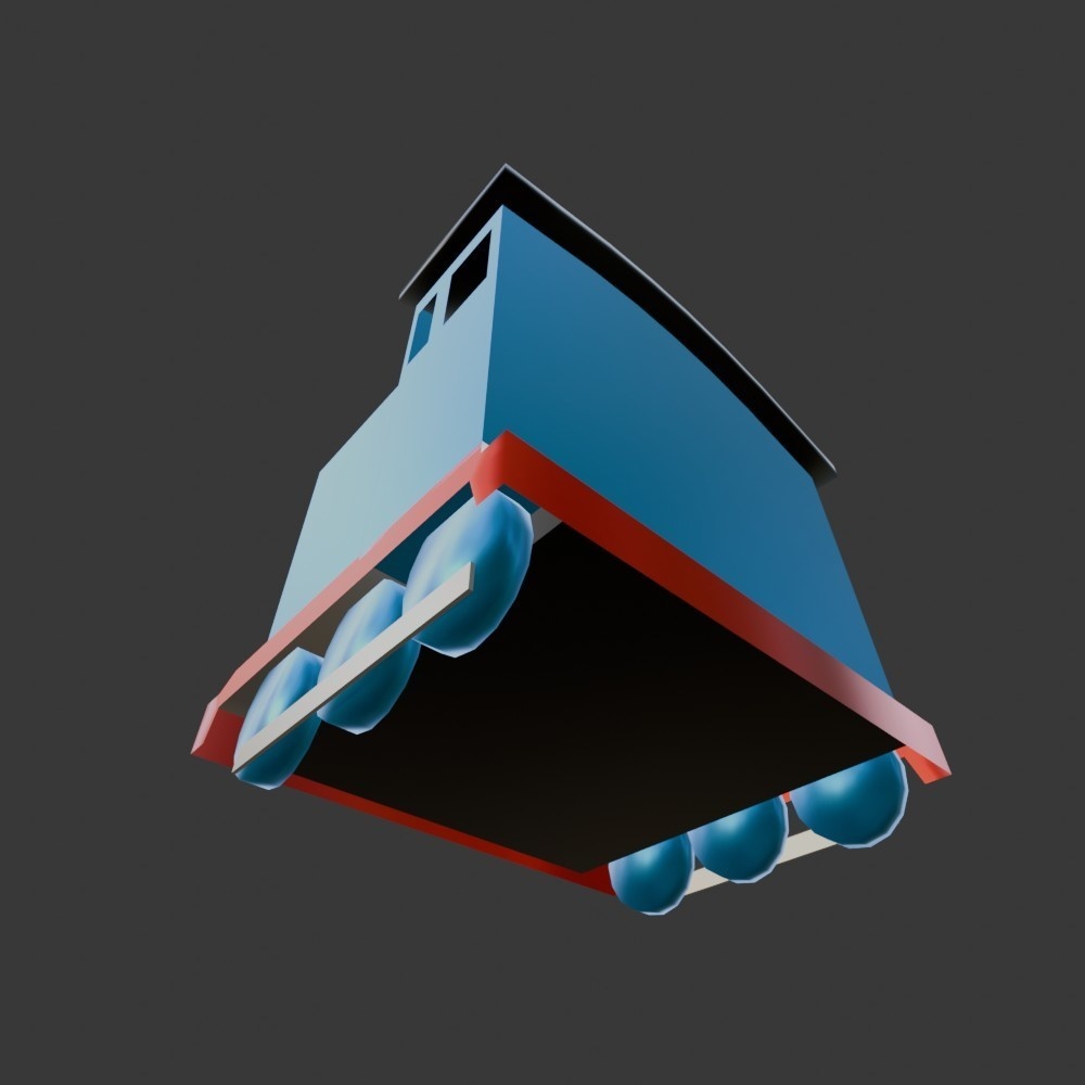 【3D小道具】かぶり物 ポッポやん(ローポリ)